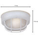 Round White Outdoor Ceiling Bulkhead